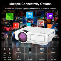 Projecteur portable, équipements de présentation, home cinéma, salle de classe, projecteur portable Android Google TV