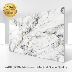 Panel de Pared de PVC con Efecto Mármol UV de Grado Comercial, 1220x2440mm, 5 Años de Garantía, Antiarañazos, Impermeable, para Proyectos Hoteleros - Product Image 1