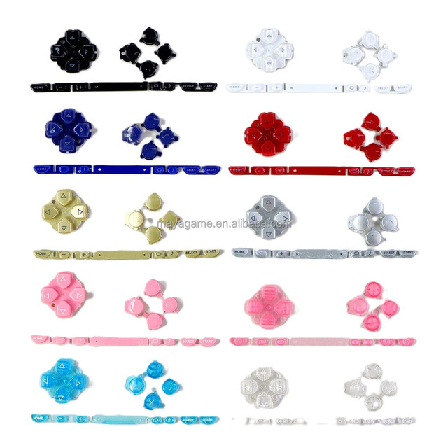 Left Right Buttons Set for PSP 1000 Start D Pad Volume Full Buttons Kit for PSP1000 Game Console Replacement Accessories
