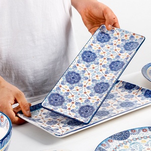 Sells Hand-painted Ceramic Plates Wholesale Plates Bowls and Tableware <b>Sets</b> - Product Image 3