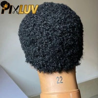 Perruque en cheveux humains sans colle, coupe pixie, lace front HD 13x4, cheveux indiens bruts, perruque courte bob pour femmes noires, pré-épilée avec baby hair