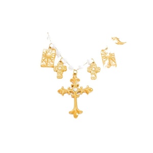 18K Real Gold <b>Titanium</b> Stainless Steel Necklace Pearl Lightweight Luxury High-End Feeling Collarbone <b>Chain</b> Handmade DIY Jewelry - Product Image 5