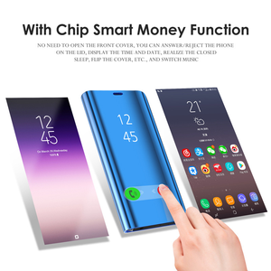 <span class=keywords><strong>Funda</strong></span> trasera de cuero <span class=keywords><strong>inteligente</strong></span> con soporte para espejo para <span class=keywords><strong>Samsung</strong></span> Galaxy S24 <span class=keywords><strong>FE</strong></span> S23 Ultra S22 Note 20 - Product Image 4