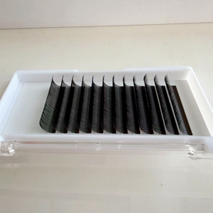 Extensions <span class=keywords><strong>de</strong></span> cils 5D préfabriquées, effet éventail facile, naturelles, douces, individuelles, en faux vison, longues, effet féerique - Product Image 3