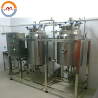 Pasteurisateur de lait de 300 l, réservoir de pasteurisation par lots de 300 litres, équipement de pasteurisation laitière miniature de 300 litres à vendre