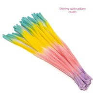 Bâtonnets de laine colorés dégradés, bâtonnets torsadés moelleux et sûrs pour l'éveil aux formes et aux couleurs des tout-petits et les loisirs créatifs faits main