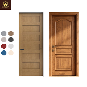 Shiyuan mộc mạc Barn-phong cách cửa gỗ Bảng điều khiển trang trí sợi thủy tinh nhập cửa với kính cường lực cho khách sạn ngoài trời biệt thự trung tâm mua sắm - Product Image 1