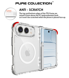 Funda Protectora Rígida Transparente Magnética Resistente para Teléfono Apple iPhone 18 Duo Ultra Fold, Anti-caídas, con Soporte - Product Image 6