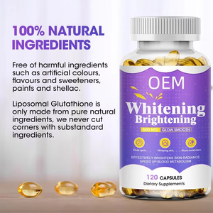 Wellbody 100% Natural <strong>L</strong>-<strong>Glutathione</strong> <strong>Softgels</strong> Custom Logo Factory Supply for Skin Whitening Brightening Healthcare Supplement - Product Image 2