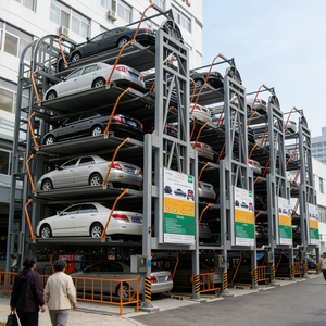 Système de stationnement vertical rotatif Tabitha Steel, capacité de charge 2000 kg, certifié CE, usage commercial, entraînement par chaîne motorisée, garantie 60 mois - Product Image 4