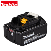 Batterie lithium-ion professionnelle Makita 18V 6.0Ah BL1860B en boîte colorée pour outils Makita LXT, durée de vie double, batterie de remplacement