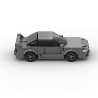 Voiture de course en plastique très vendue, compatible MOC, pour l'assemblage éducatif de petites pièces, jouets de construction pour enfants
