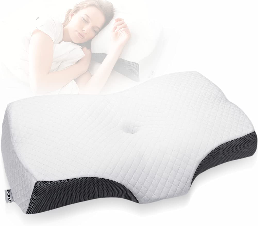Подушка для шеи с эффектом памяти для сна, Ортопедическая подушка для сна на боку, для шеи и плеч