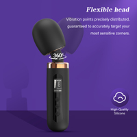 Vibrateur miniature portable avec écran LCD, puissant masseur clitoridien, silencieux, discret, étanche, en silicone souple, jouet sexuel pour femme