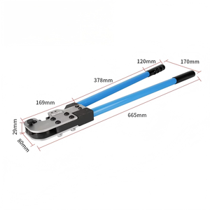 Tools CT-80 Large Wire Crimping Pliers Manual Long Arm Industrial Grade 10 AWG Front Entry High Carbon Steel - Product Image 5
