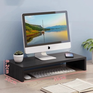 <span class=keywords><strong>Support</strong></span> de moniteur <span class=keywords><strong>en</strong></span> <span class=keywords><strong>bois</strong></span> étagère de bureau élégant <span class=keywords><strong>support</strong></span> de stockage de bureau et colonne montante avec stockage pour écran TV PC ordinateur portable - Product Image 5