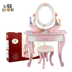 Nouveau produit Jouets d'imitation pour enfants Élégant jouet de simulation de beauté Table à langer <span class=keywords><strong>en</strong></span> <span class=keywords><strong>bois</strong></span> pour petites filles - Product Image 6