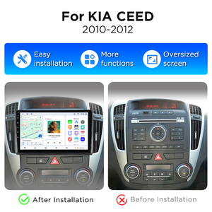 วิทยุติดรถยนต์ Junsun ขนาด 9 นิ้ว รองรับ Carplay และ Android Auto สำหรับรถยนต์ KIA CEED ปี 2010-2012 พร้อมระบบนำทาง GPS ระบบมัลติมีเดีย หน้าจอสัมผัส IPS - Product Image 2