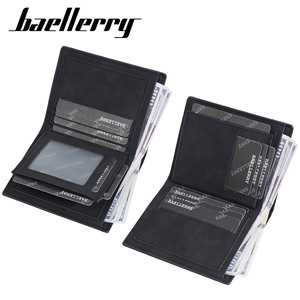 กระเป๋าสตางค์แบบสั้นสำหรับผู้ชายแบรนด์ Baellerry ขนาด 7 นิ้ว ความจุเยอะ สีพื้นเรียบง่าย น้ำหนักเบาพิเศษ ทนทานต่อการใช้งาน เหมาะสำหรับใช้ในชีวิตประจำวัน - Product Image 3