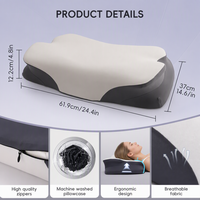 Oreiller Huaju Nouvelle Arrivée pour Dormeurs Latéraux, Anti-Bactérien, Thérapeutique, Orthopédique, Cervical, en Mousse à Mémoire de Forme avec Tissu Oeko-Tex
