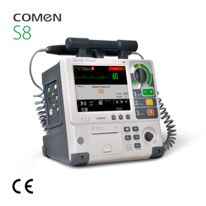 Monitor <span class=keywords><strong>Defibrillator</strong></span> Comen S8 Defibrilasi AED Pemantauan Pacing (ECG SpO2 NIBP TEMP CO2) untuk Ambulans/Rumah Sakit/Pelatihan - Product Image 1
