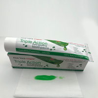 Vente en gros de dentifrice Crogate 100g à l'aloe vera, pâte verte cristalline, nettoyage quotidien, haleine fraîche, protection forte de l'émail