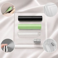 Atomiseur de parfum 10 ml, format voyage, rechargeable, sans bouchon, flacon pulvérisateur rotatif portable pour cadeau, parfum