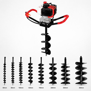 Offre Spéciale Tarière thermique industrielle 42,7 cm³ à essence 2 temps pour le forage de trous de poteaux et la plantation d'arbres, certifiée CE, pour le jardin - Product Image 3