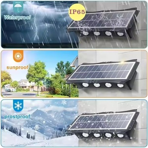 Lampe murale solaire extérieure, éclairage paysager, éclairage mural lumineux vers le haut et vers le bas, étanche IP65, lampes de <span class=keywords><strong>jardin</strong></span> pour <span class=keywords><strong>jardin</strong></span> et cour - Product Image 2