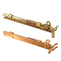 Loquet de porte moderne en acier avec ressort pour portes de salle de bain et de cuisine - Facile à utiliser