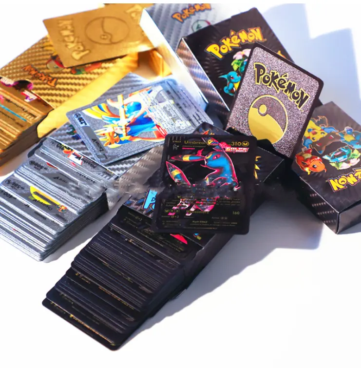 Amazon Explosion English French Spanish Gold Foil Card Poke Board Game Card Game Card