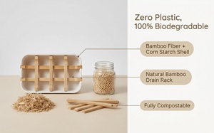 <span class=keywords><strong>Portasapone</strong></span> da Doccia <span class=keywords><strong>in</strong></span> Bambù Senza Plastica, Porta Sapone Nero <span class=keywords><strong>in</strong></span> <span class=keywords><strong>Legno</strong></span> con Vassoio di Drenaggio <span class=keywords><strong>in</strong></span> Bambù - Product Image 2