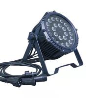 Éclairage de scène LED 18x10W RGBW 4-en-1 Projecteur IP44 Non-étanche 8 Canaux DMX512 Effet Wash pour KTV Bar DJ Club Aluminium
