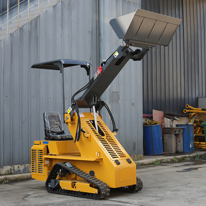 Nhỏ gọn mạnh mẽ 300kg Mini Skid chỉ đạo Bộ nạp <span class=keywords><strong>backhoe</strong></span> máy xúc tập tin đính kèm 13.5hp động cơ bánh xe tải loại phía trước <span class=keywords><strong>loader</strong></span> di chuyển - Product Image 6