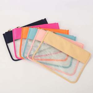 Wholesale Customize Cosmetic Pouch Transparent PVC Makeup <b>Bag</b> Custom Waterproof <b>Travel</b> <b>Wash</b> <b>Bag</b> DIY Cosmetic <b>Bag</b> with Zipper - Product Image 1