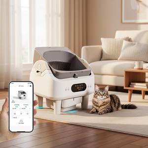 Productos inteligentes para mascotas directamente de fábrica: Gato, suministros inteligentes para mascotas con limpieza automática - Product Image 1