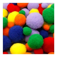 Kit DIY de 78 Pompons Personnalisés, Doux et Moelleux, Multicolores, Conception OEM ODM, Ensemble d'Artisanat en Gros