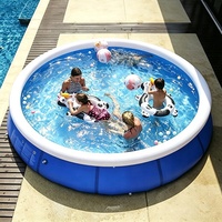 Grande piscine gonflable hors sol en PVC pliable pour adultes