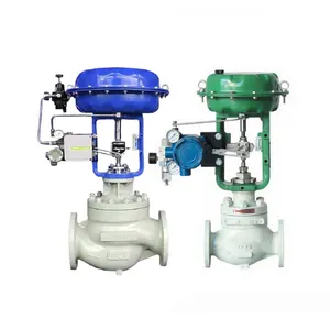 Pneumatic Diaphragm Control Valve With Positioner Flow Adjust Pneumatic Actuated Regulating Valve Control Valves For Water Air