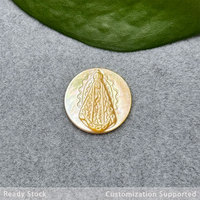 Perhiasan Cameo Bunda Maria dari Mutiara Asli, Ukiran CNC, Laris Manis, untuk Kalung & Gelang DIY