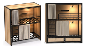 Space <span class=keywords><strong>Capsule</strong></span> <span class=keywords><strong>Hotel</strong></span> เตียงนอน Cabin และ Sleep สำหรับโฮสเทลออกแบบและโรงแรมผ้าม่านรอบและ - Product Image 3