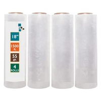Film d'emballage en PVC de qualité alimentaire Film alimentaire Étanche à l'humidité Film étirable souple Transparent 500 mm Petit rouleau Runhu RH-19