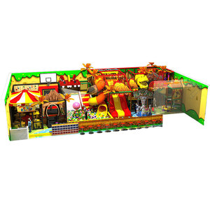 Aire de jeux intérieure Thème Bateau Pirate, trois toboggans, piscine à balles, toboggan spiral, jeu de projection, 14*10*6m, 140m², 46*33*20ft, 1507m² - Product Image 2