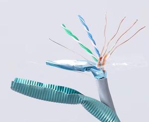 Câble U/UTP CAT6 blindé en acier contre les rongeurs Rats difficile à couper câble <span class=keywords><strong>Internet</strong></span> Lan réseau pour l'extérieur - Product Image 6