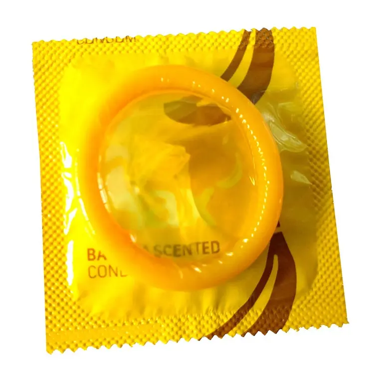 Preservativo masculino perfumado lubrificante sexual, camisinhas esterilizadas