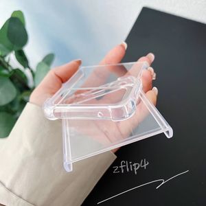 Funda transparente a prueba de golpes para Samsung Galaxy Flod4 3, cubierta de acrílico + TPU para Samsung Z Flip <span class=keywords><strong>4</strong></span> <span class=keywords><strong>ZFlip</strong></span> 3 <span class=keywords><strong>5G</strong></span> - Product Image 3