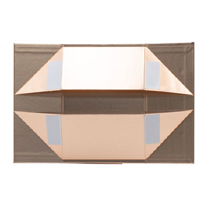 Custom Elegant Flat Fold Pack Bulk Magnetic Closure Rose Gold Gift <b>Box</b> with Ribbon Bow - Product Image 6