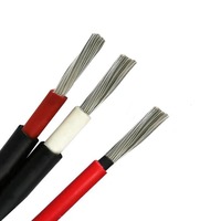 Cable Solar Estándar PV1-F de 1500V, Cobre Estañado, Aislamiento XLPE, Rojo y Negro, Cable de CC para Conexión de Paneles Solares
