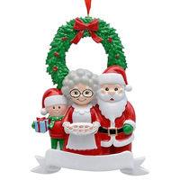 Neue Produktideen 2026: Weihnachtsbaumschmuck aus Kunstharz – Weihnachtsmann und Geschwister als Anhänger für die Weihnachtsdekoration