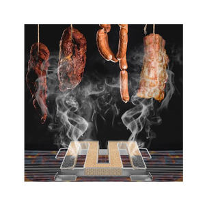 ملحقات شواء شواء من الفولاذ المقاوم للصدأ لمدة 7 ساعات مولد دخان بارد وساخن لمقبض مدخن لحم الخنزير المقدد - Product Image 5